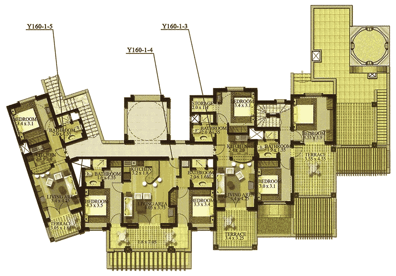 Apartments F 1. Etage